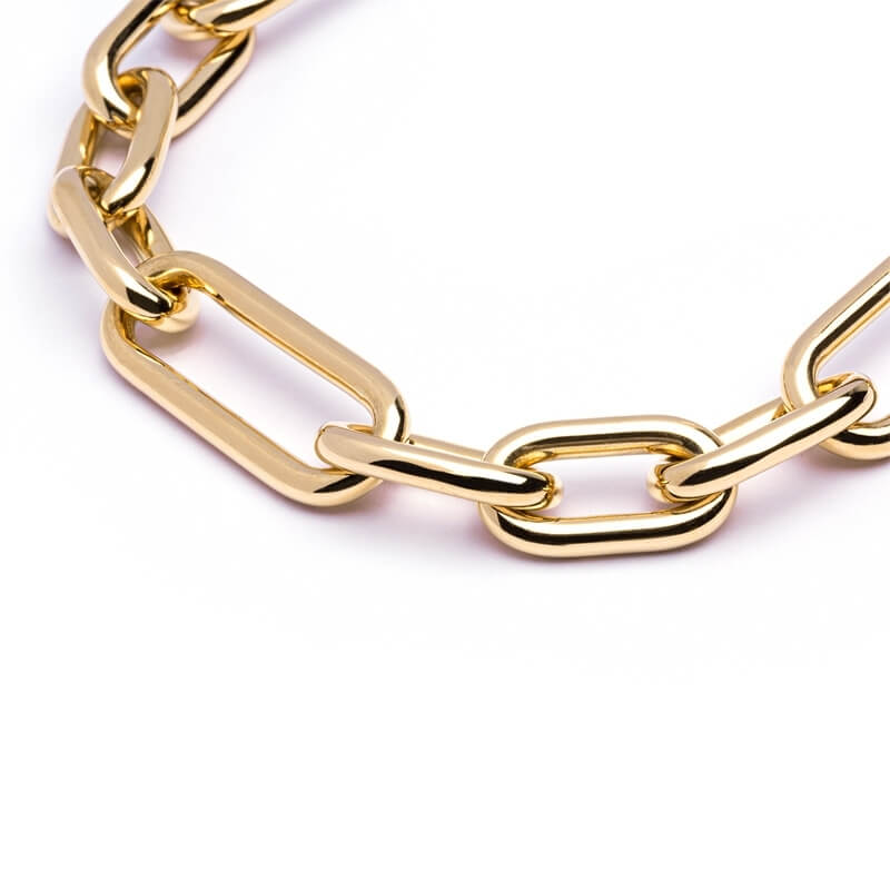 Yellow Gold Link Chain Bracelet