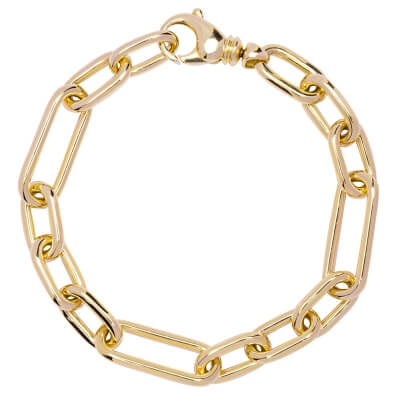 Yellow Gold Link Chain Bracelet