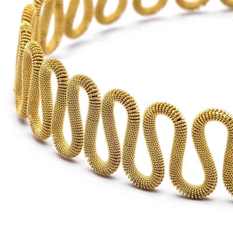 Yellow Gold Twisted Wire Flexible 