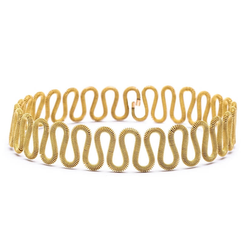 Yellow Gold Twisted Wire Flexible 