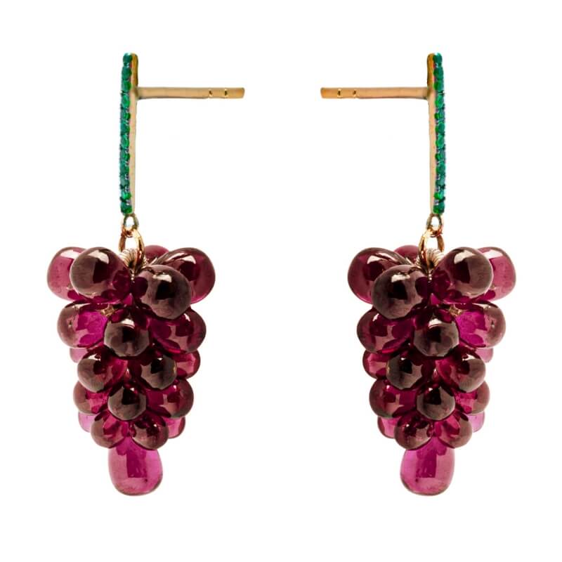 Garnet Cluster and Tsavorite Yellow...
