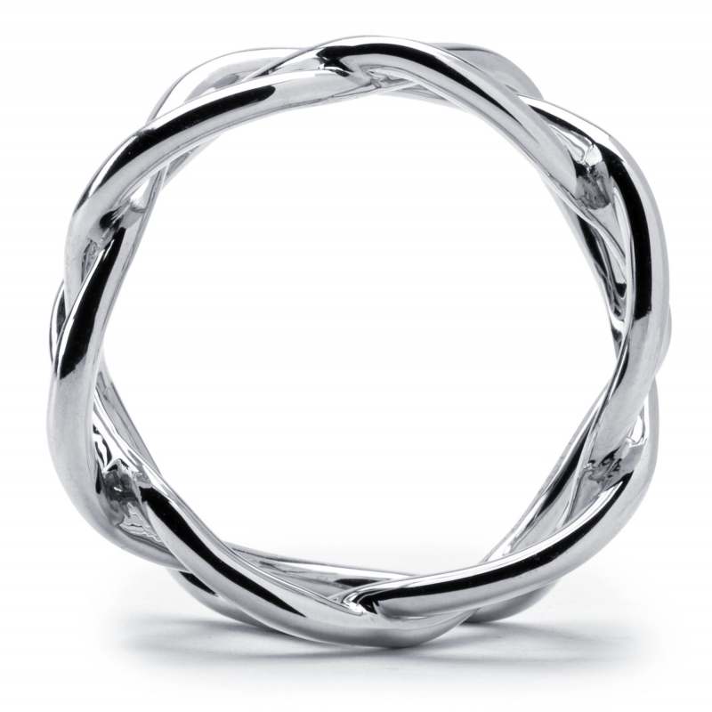 White Gold Treillage Band Ring