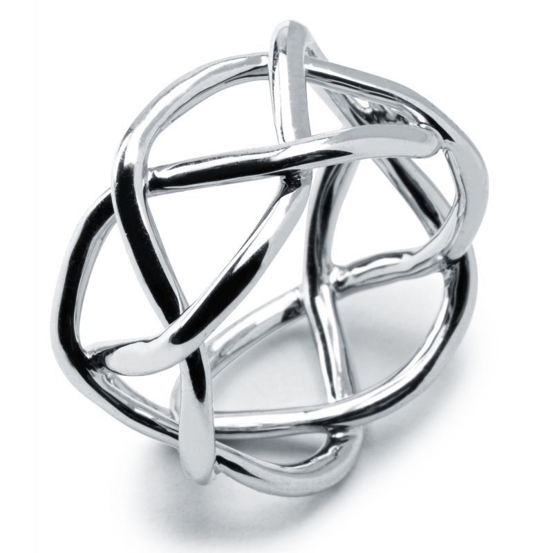 White Gold Treillage Band Ring