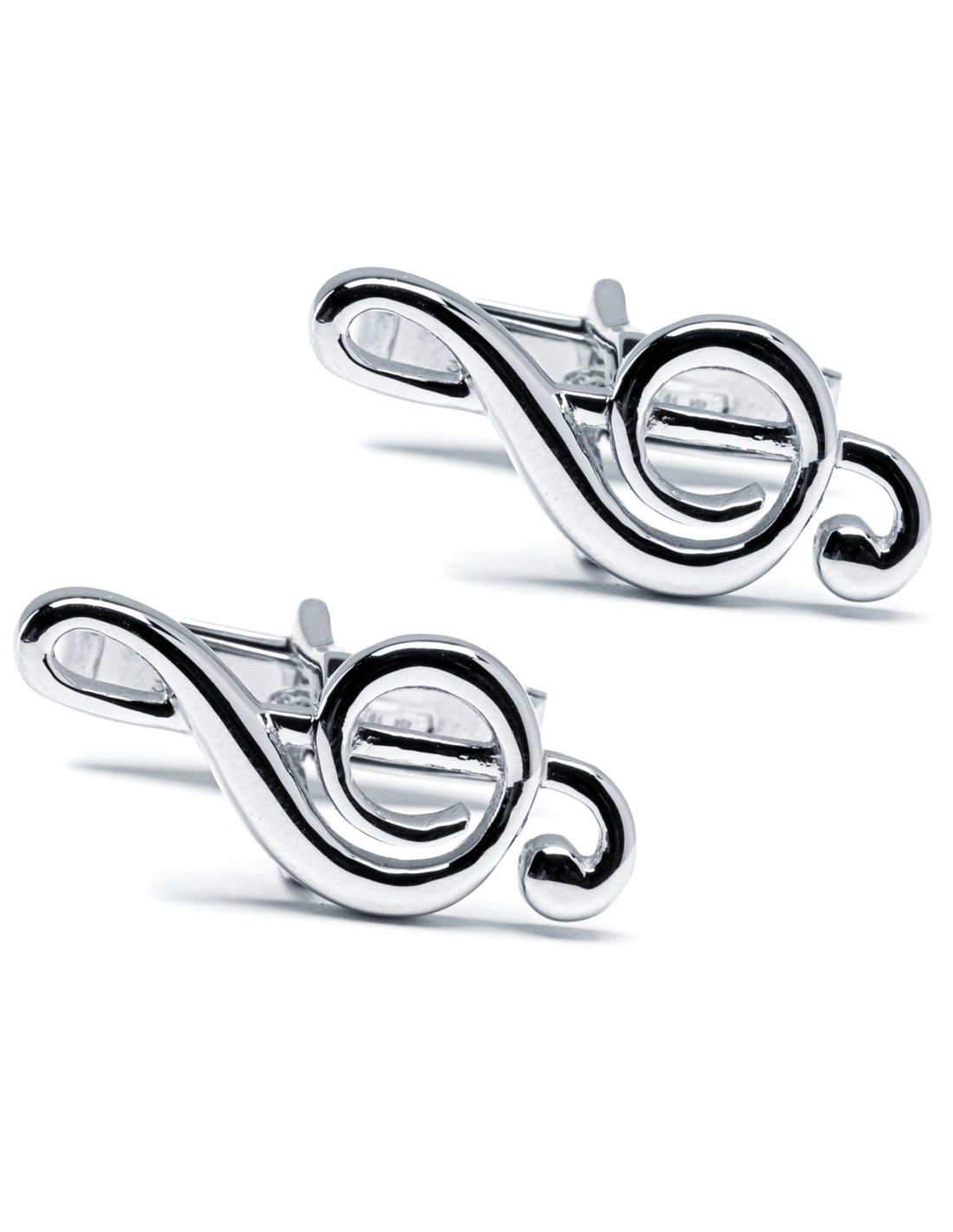 Orecchini A Chiave Di Violino In Argento 925, Per Musicisti E Amanti Della Musica, Misura 12x5 Mm, Chiusura A Farfalla