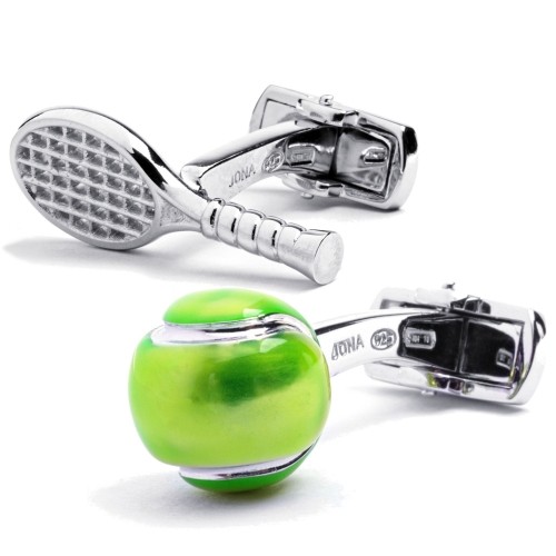 Tennis Racket & Ball Cufflinks